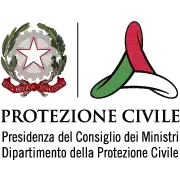 Soccorso Alluvionale e Fluviale Europa Logo della Protezione Civile Italiana con emblema e disegno tricolore, sul quale è scritto